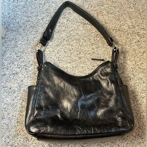 Aurielle leather black handbag